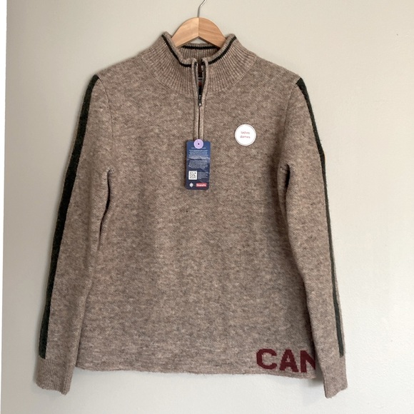 women’s quarter-zip sweater medium Canadiana warm - Picture 7 of 7